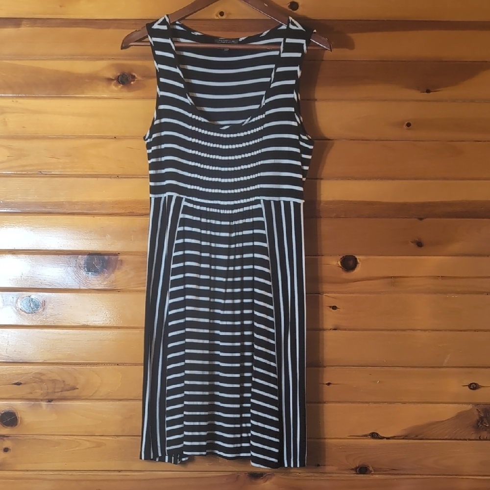 Striped  Sleeveless Dress